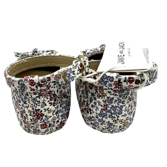 NWT New Janie and Jack BABY DITSY FLORAL BALLET FLAT and Headband 6-12 months. - Picture 4 of 10